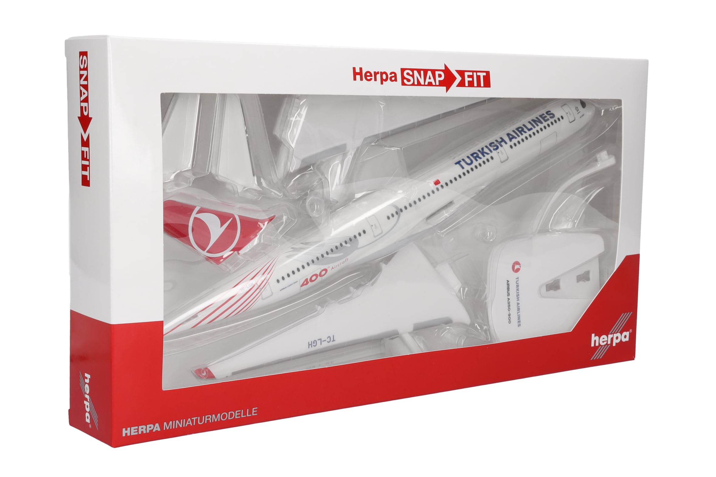 herpa-snapfit-turkish-airlines-a350-900-flugzeugmodell-1-200 image 5