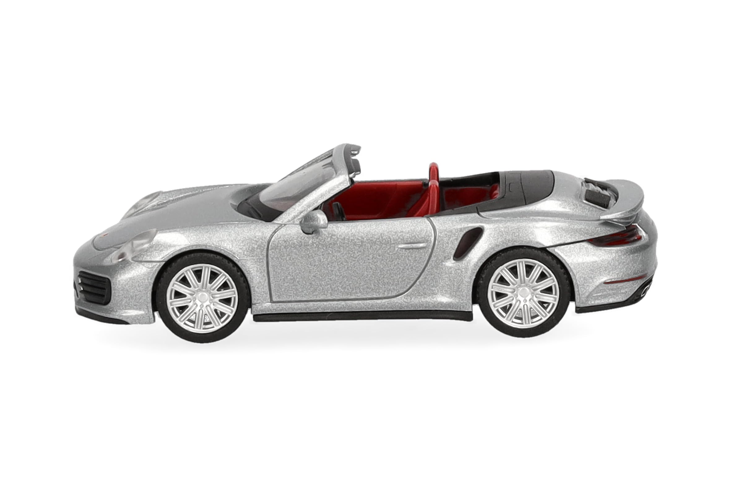 herpa-porsche-911-991-turbo-cabrio-modellauto-1-87-silber image 4