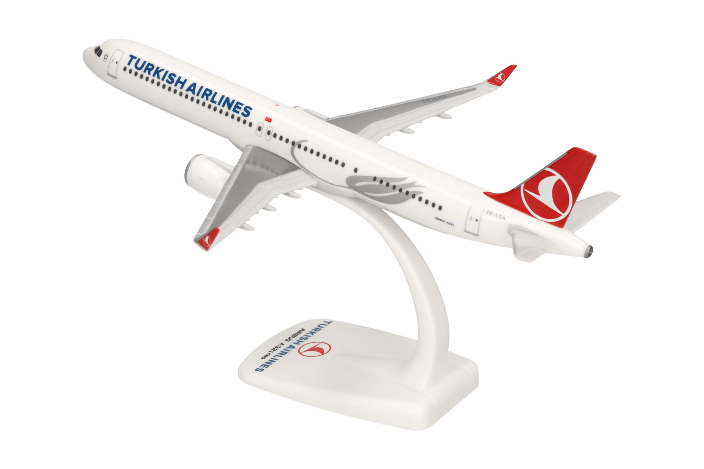herpa-snapfit-turkish-airlines-a321neo-flugzeugmodell-1-200-kunststoff image 5