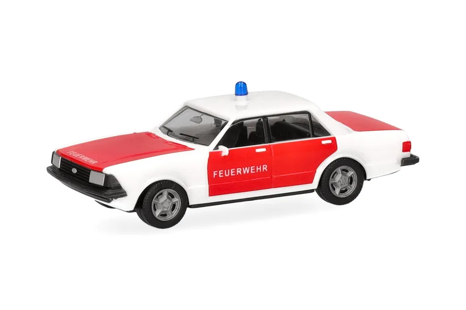 herpa-basic-ford-granada-feuerwehr-modellauto-1-87-einsteiger image 1
