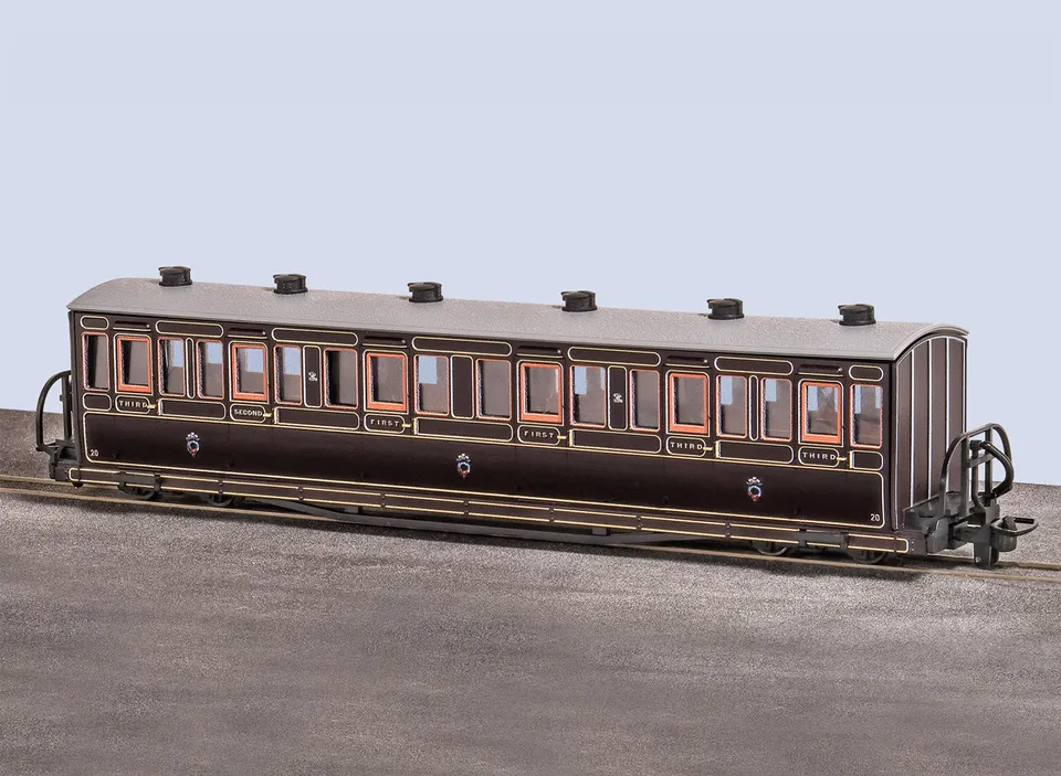 peco-gr620b-ffestiniog-bowsider-personenwagen-oo-9-lang image 1