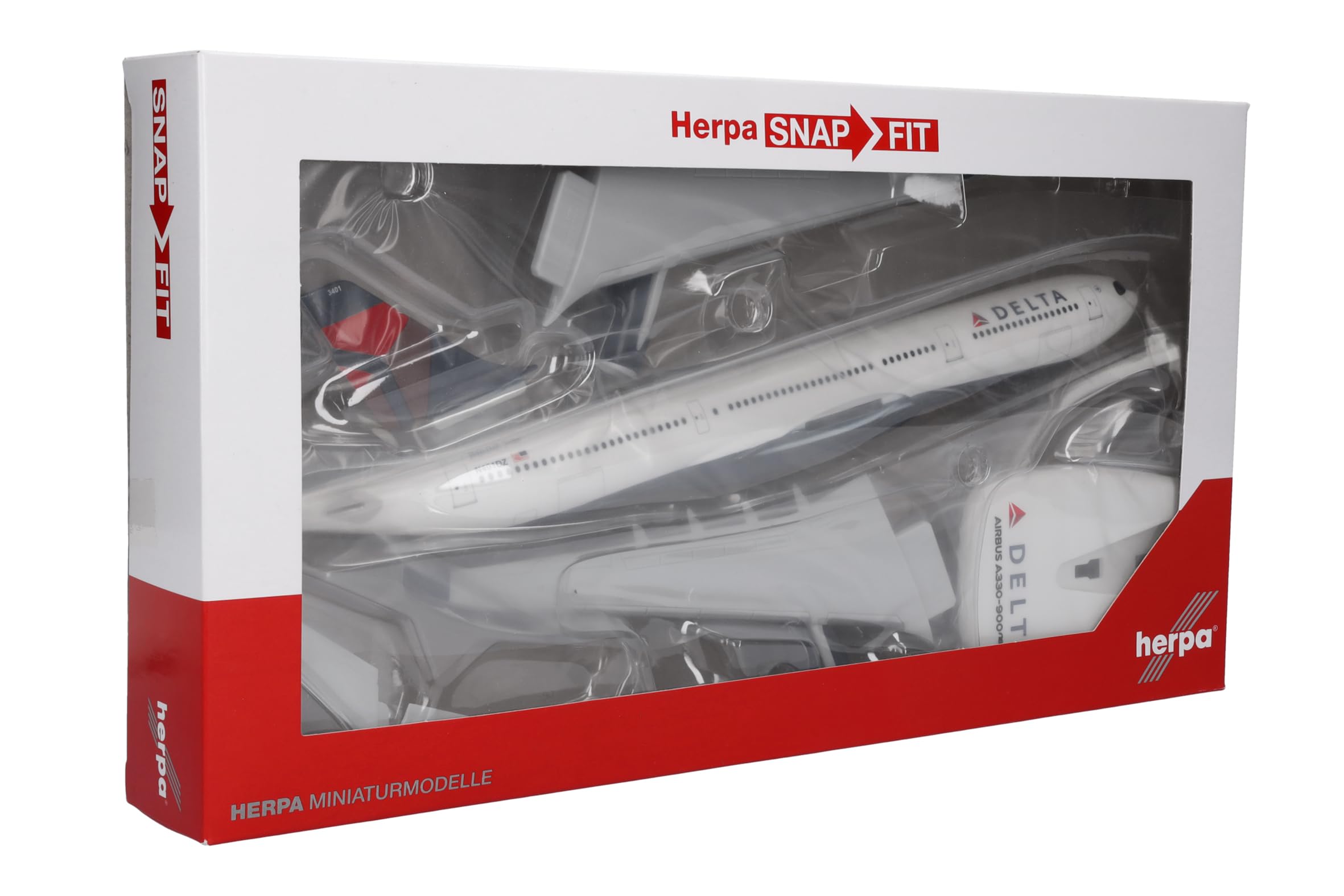 herpa-snapfit-delta-air-lines-airbus-a330-900neo-flugzeugmodell-1-200 image 6