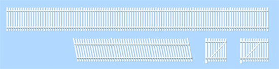 peco-ratio-243-zaun-gwr-bahnhof-wei-spur-n-238-mm image 1
