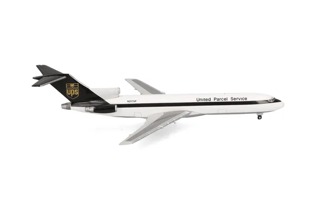 herpa-wings-ups-airlines-boeing-727-200f-flugzeugmodell-1-500-metall image 1