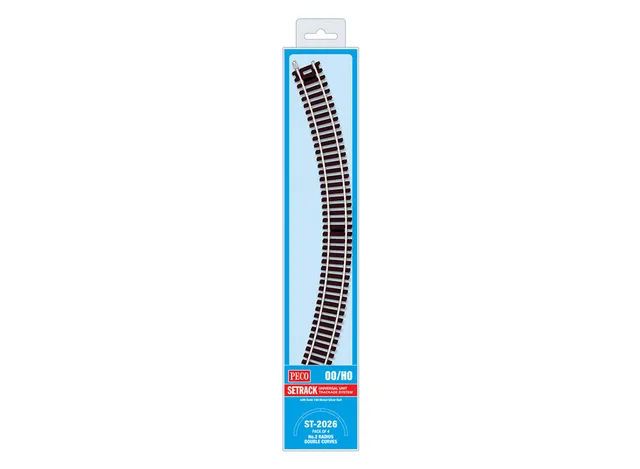 peco-st2026-gebogenes-gleis-set-oo-code-100-radius-2-4er image 1