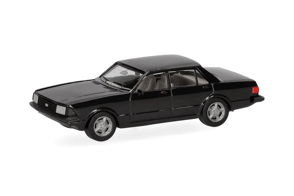 herpa-basic-ford-granada-modellauto-1-87-schwarz-kunststoff image 1