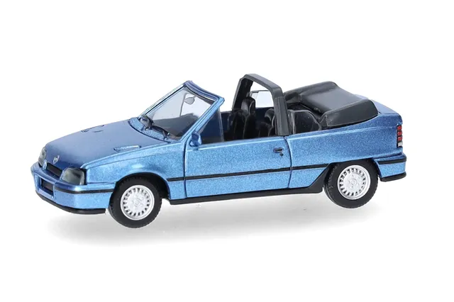 herpa-cars-opel-kadett-e-gsi-cabrio-modellauto-1-87-laserblau image 1