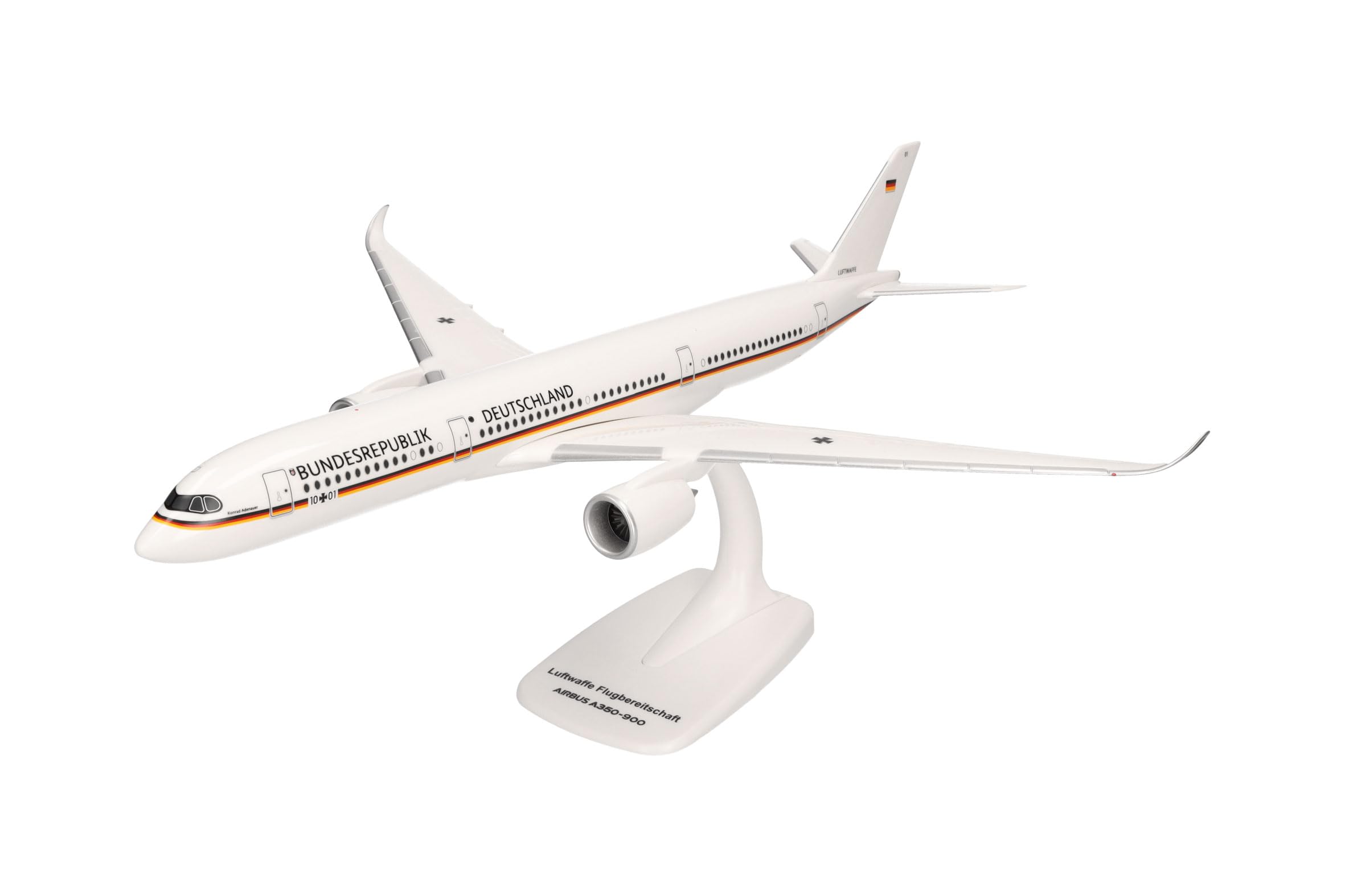 herpa-snapfit-airbus-a350-900-luftwaffe-10-01-konrad-adenauer-1-200 image 1
