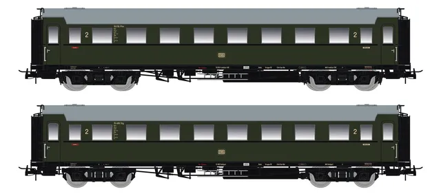 saxonia-87185-set-c4-sa-07-schnellzugwagen-db-ep-iii-h0 image 1