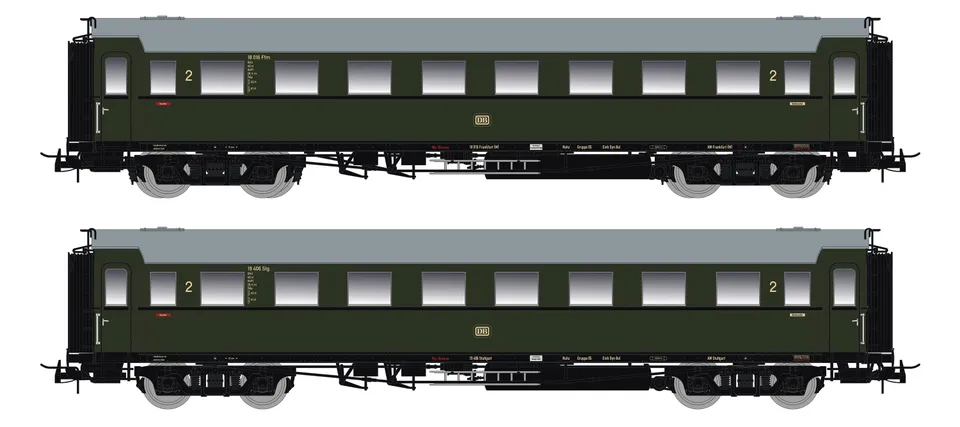 saxonia-87185-set-c4-sa-07-schnellzugwagen-db-ep-iii-h0 image 1