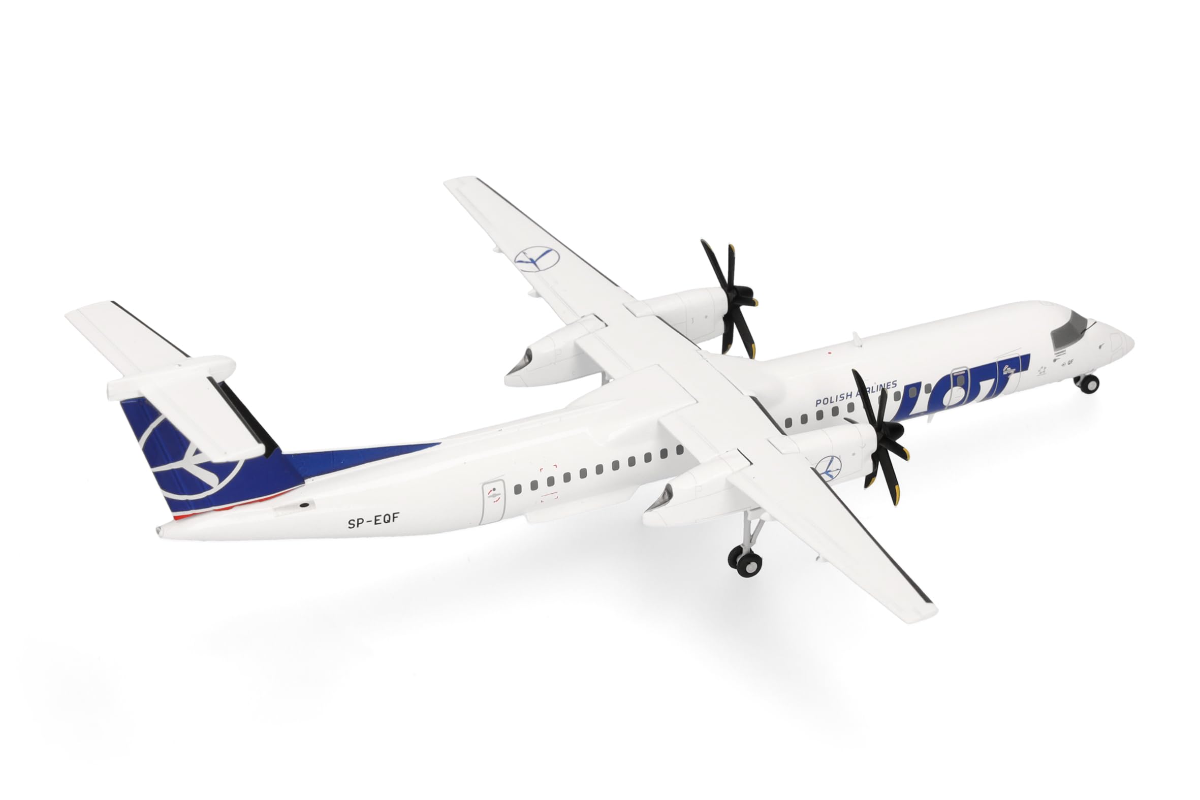 herpa-wings-lot-q400-flugzeugmodell-1-200-metall-mit-standfu image 3