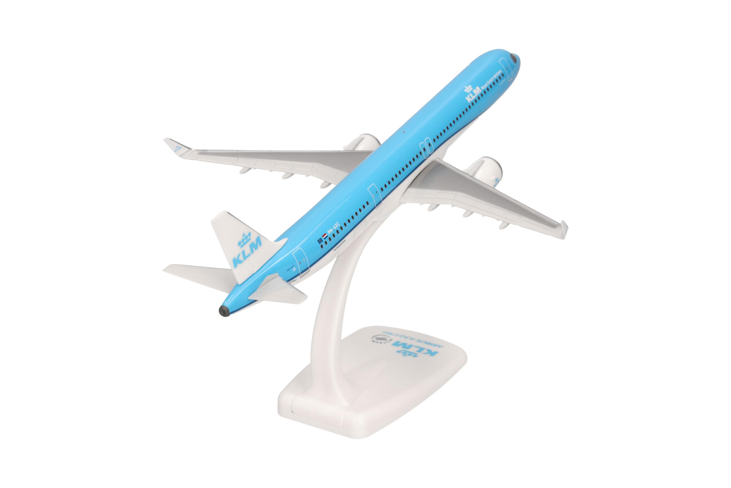herpa-snapfit-klm-airbus-a321neo-flugzeugmodell-1-200-kunststoff image 3