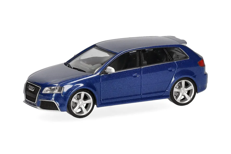 herpa-audi-rs3-sportback-modellauto-1-87-sepangblau image 1