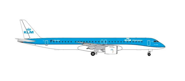 herpa-wings-klm-e195-e2-flugzeugmodell-1-500 image 1
