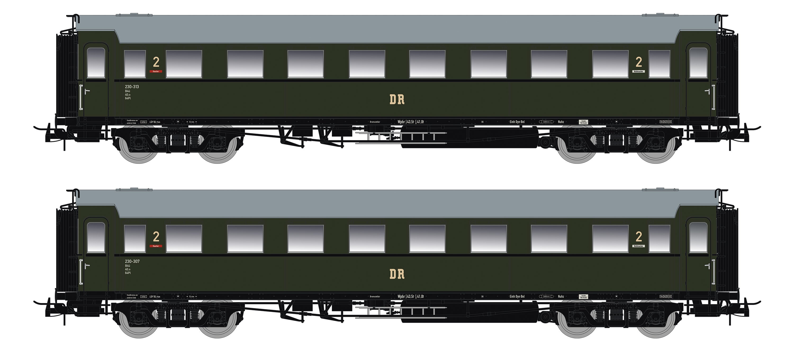 saxonia-personenwagen-87181-c4-sa-07-h0-2er-set-dr-ep-iii image 1