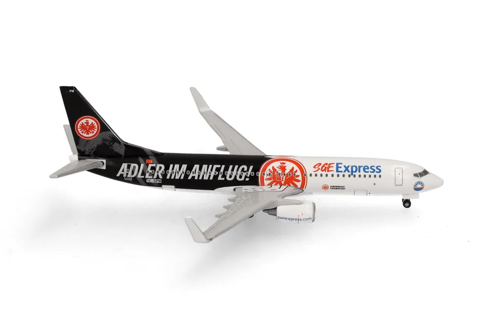 herpa-sun-express-boeing-737-800-flugzeugmodell-1-500-sge-express image 1
