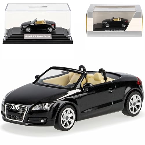 herpa-audi-tt-cabrio-roadster-modellauto-schwarz-1-87 image 6