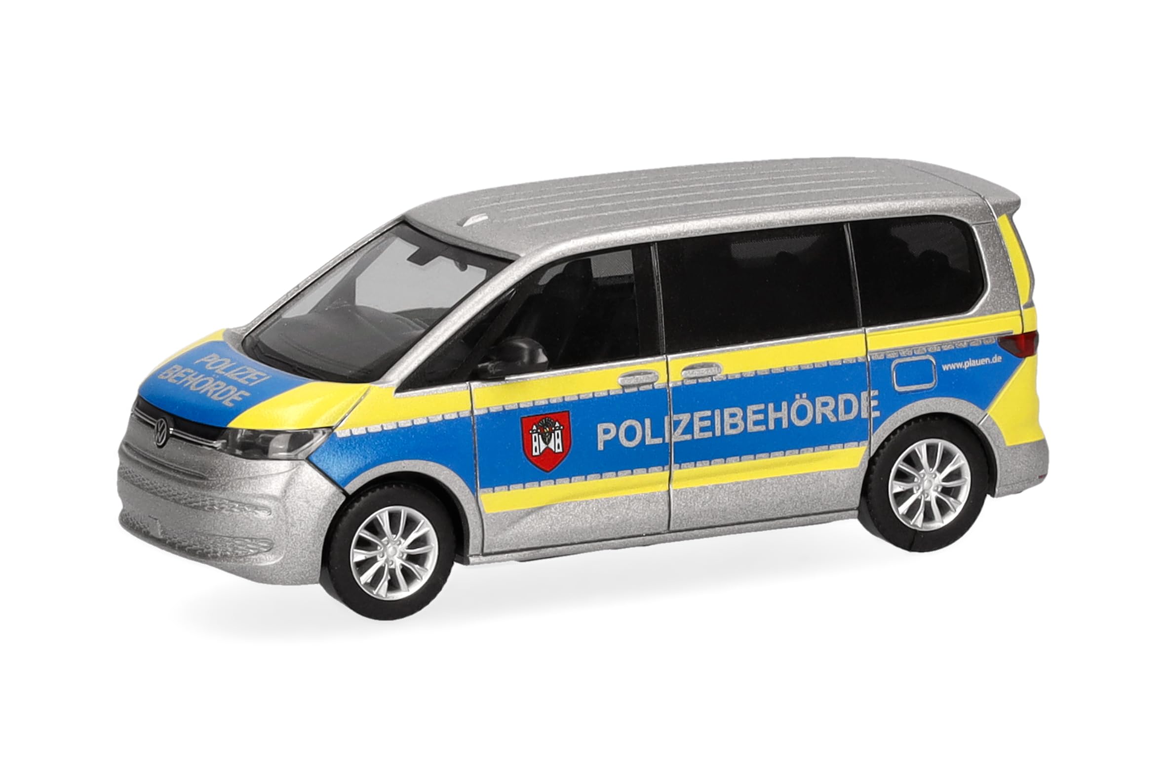 herpa-cars-trucks-vw-multivan-modellauto-polizei-plauen-1-87 image 1