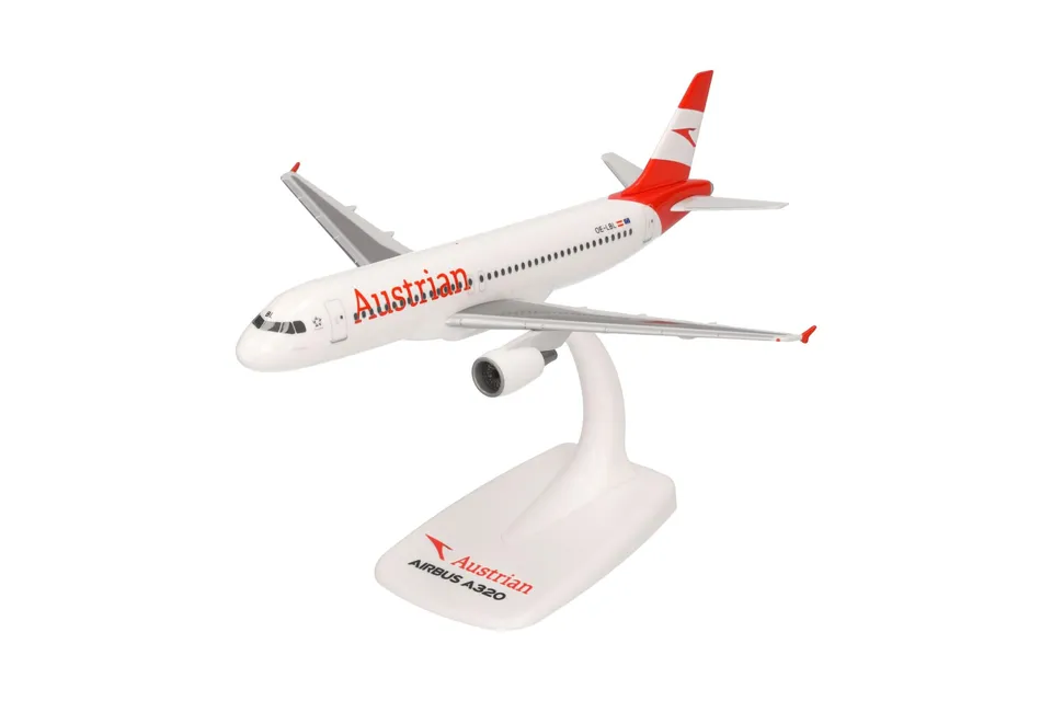 herpa-snapfit-austrian-a320-ausseerland-modellflugzeug-1-200-kunststoff image 1