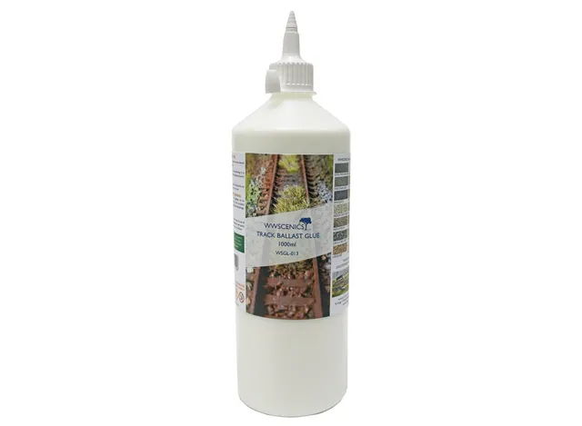 peco-wwscenics-wsgl013-gleisschotter-kleber-1000ml-transparent image 1