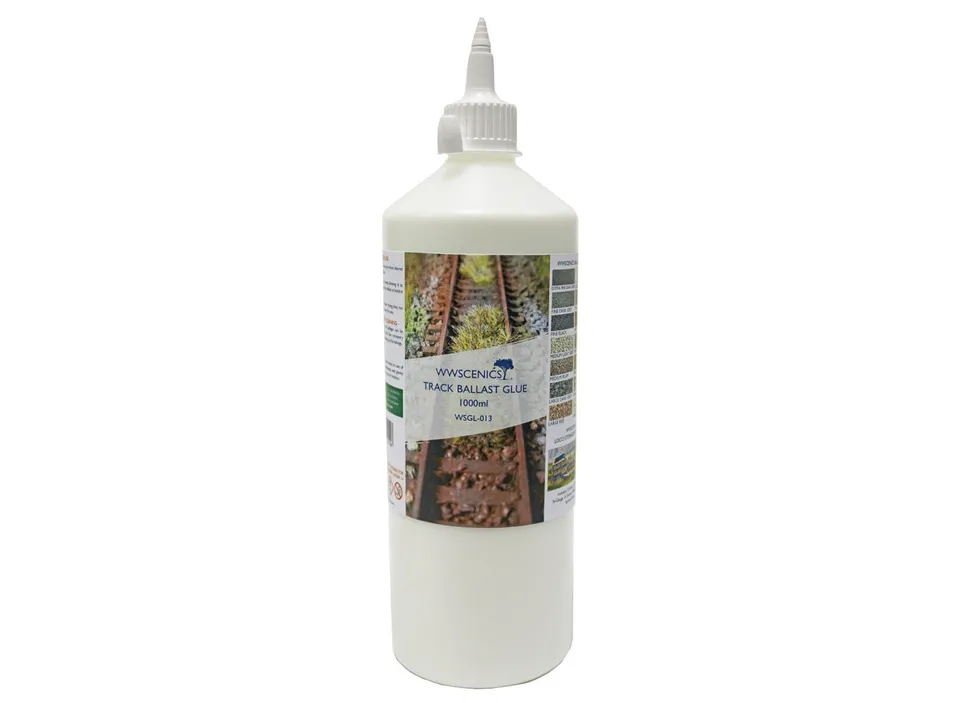 peco-wwscenics-wsgl013-gleisschotter-kleber-1000ml-transparent image 1