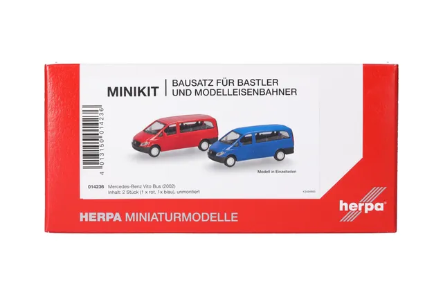 herpa-minikit-mercedes-vito-bus-modellbausatz-1-87-2-st-ck-rot-blau image 1