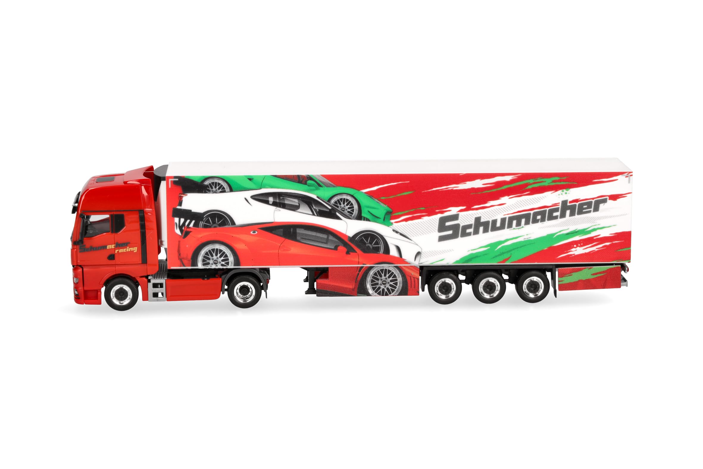 herpa-man-tgx-gx-k-hlkoffer-sattelzug-schumacher-lkw-1-87-rot image 4