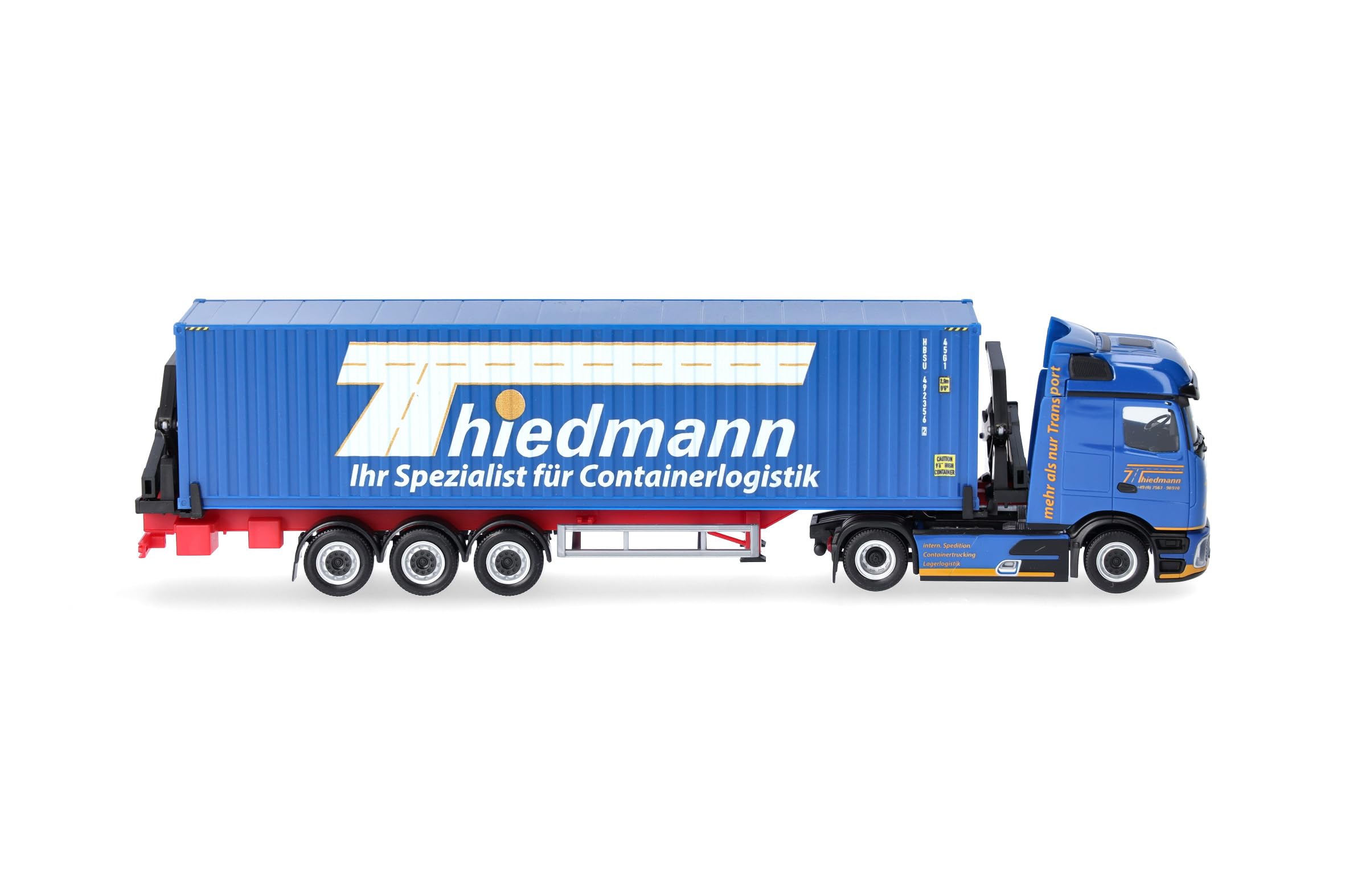 herpa-mercedes-actros-l-procabin-lkw-modell-1-87-thiedmann image 2