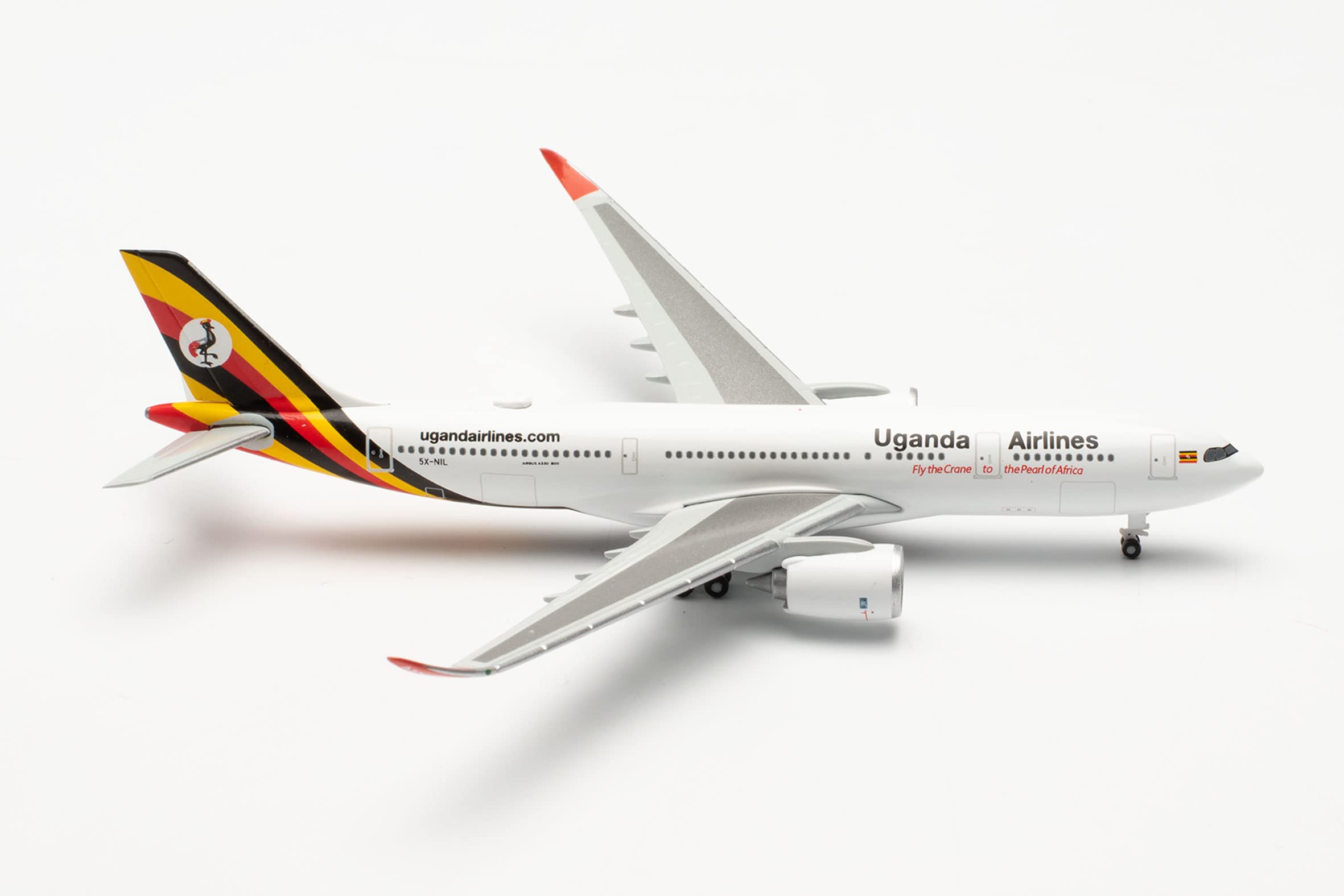 herpa-wings-airbus-a330-800neo-flugzeugmodell-uganda-airlines-5x-nil image 1