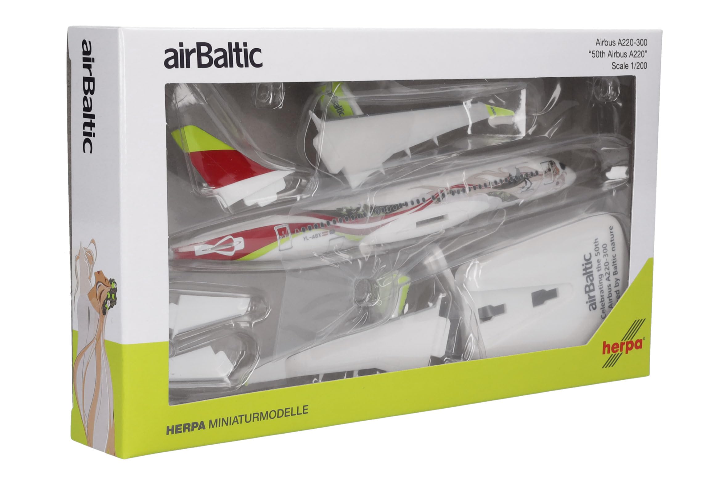 herpa-snapfit-airbaltic-a220-300-flugzeugmodell-1-200-yl-abx image 6