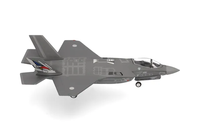herpa-wings-f-35a-lightning-ii-jet-metall-1-200 image 1