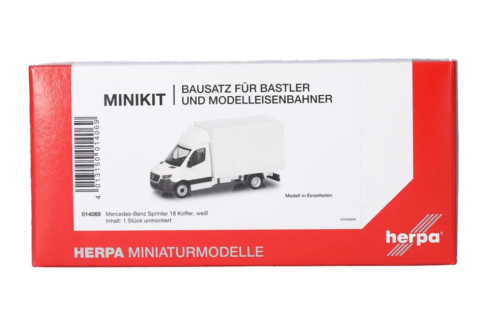 herpa-minikit-mercedes-benz-sprinter-18-transporter-bausatz-1-87-wei image 1