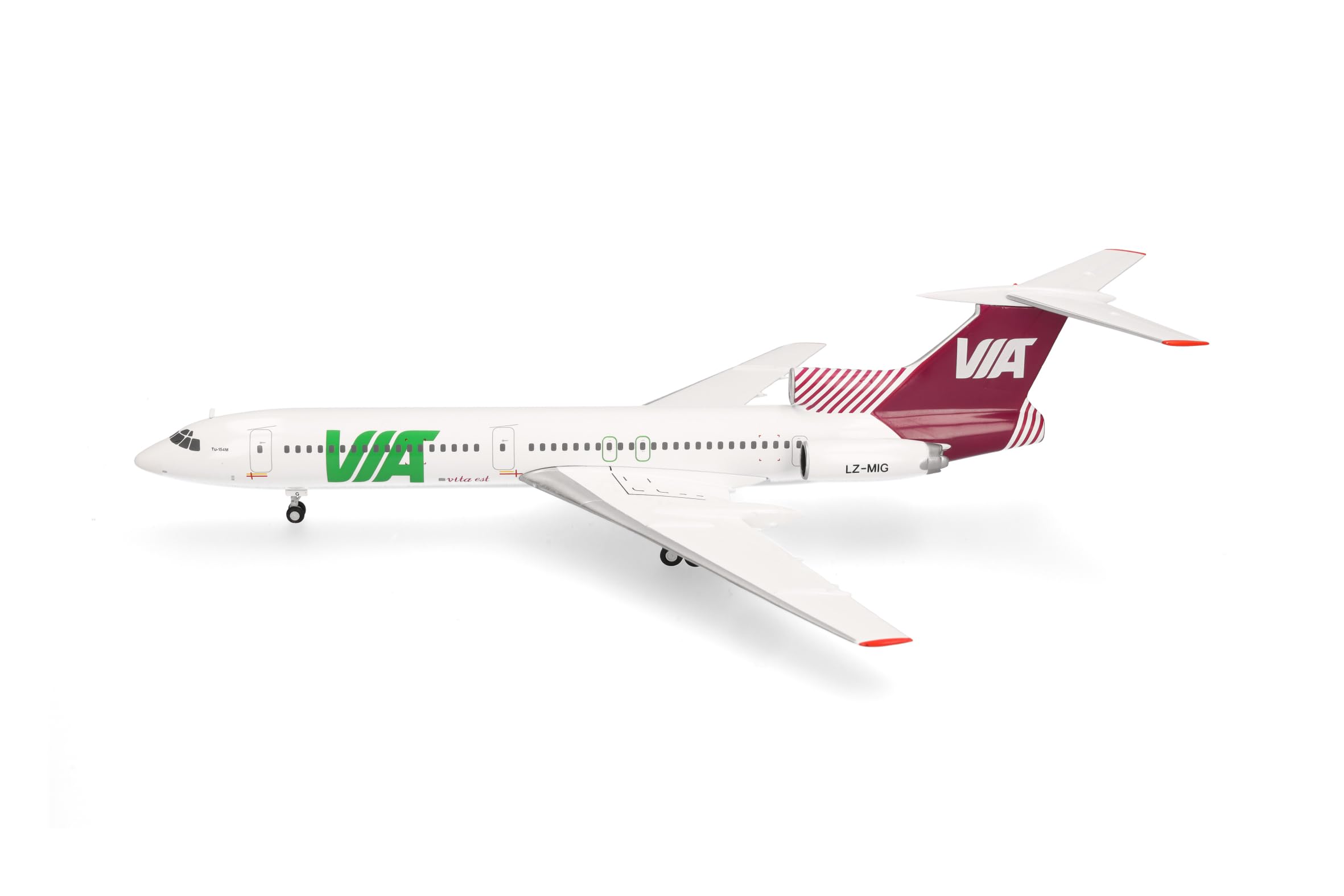 herpa-wings-air-via-tupolev-tu-154m-flugzeugmodell-1-200 image 2