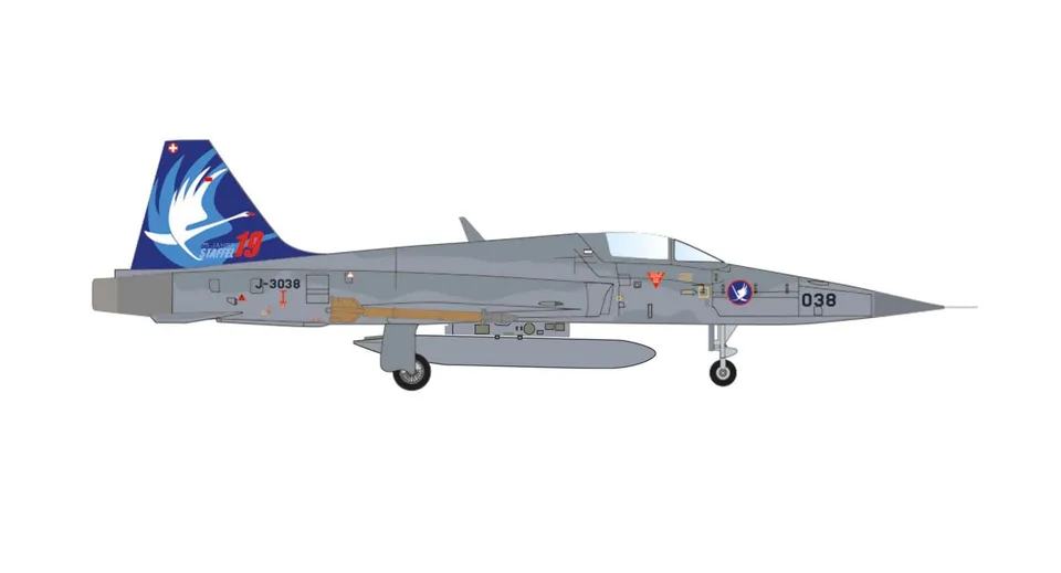 herpa-wings-f-5e-tiger-ii-swiss-air-force-flugzeug-1-200 image 1