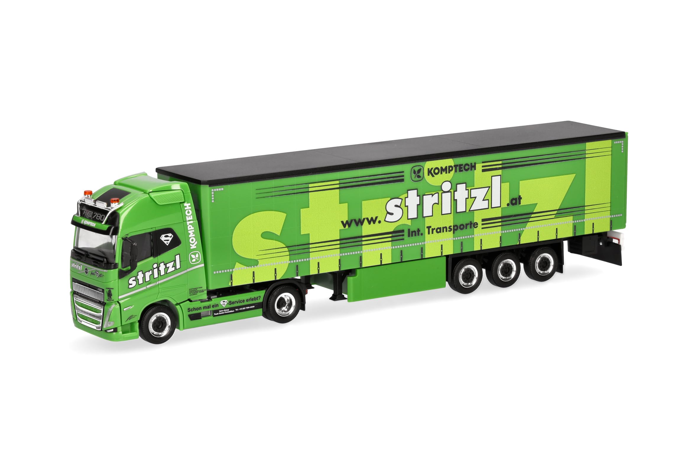 herpa-volvo-fh16-gardinenplanen-sattelzug-stritzl-lkw-1-87-gr-n image 1