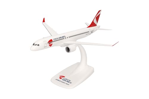 herpa-snapfit-csa-czech-airlines-a220-300-modellflugzeug-1-200-mit-fu image 7