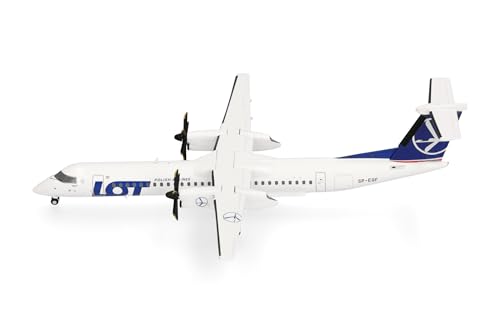 herpa-wings-lot-q400-flugzeugmodell-1-200-metall-mit-standfu image 8
