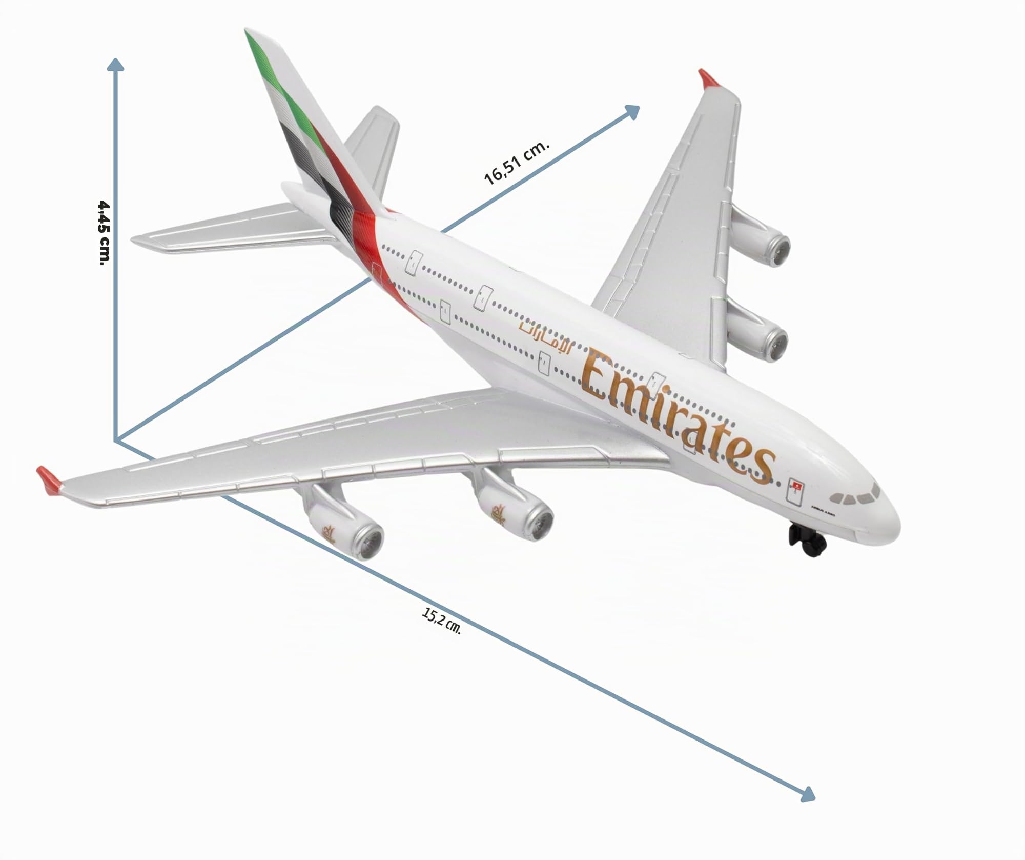 herpa-toys-emirates-a380-flugzeug-spielzeugmodell-klein image 2