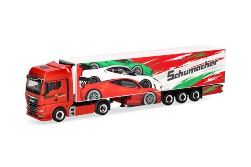 herpa-man-tgx-gx-k-hlkoffer-sattelzug-schumacher-lkw-1-87-rot image 6