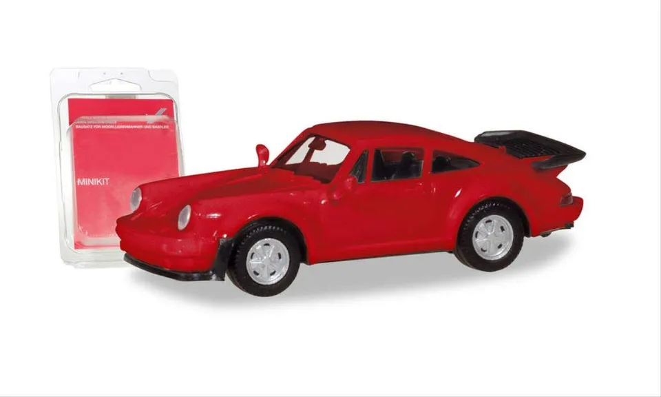 herpa-minikit-013307-002-porsche-911-turbo-modellauto-feuerrot image 1