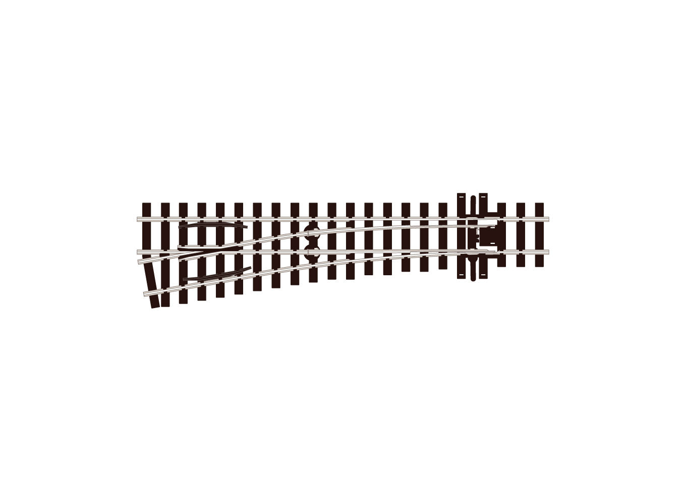 peco-sle1496-weiche-h0m-links-code-75-mittlerer-radius image 1