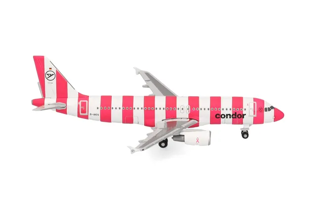 herpa-wings-condor-airbus-a320-flypink-modellflugzeug-1-500-metall image 1