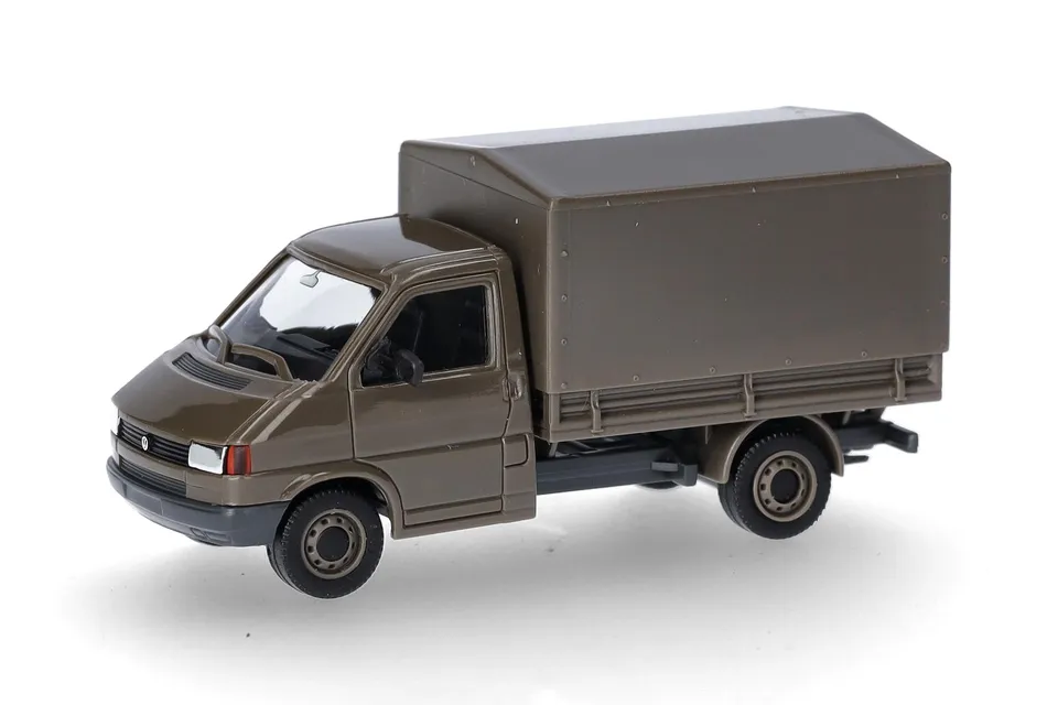 herpa-vw-t4-pritsche-heereslogistikzentrum-modellauto-1-87-gr-n image 1