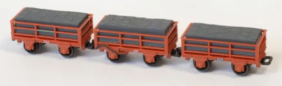 peco-gr-322-schmalspurwagen-oo-9-rot-3er-pack image 1