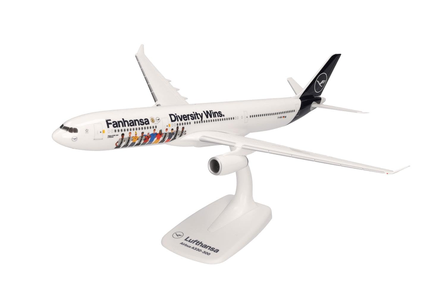 herpa-snapfit-lufthansa-a330-300-fanhansa-flugzeug-1-200 image 1