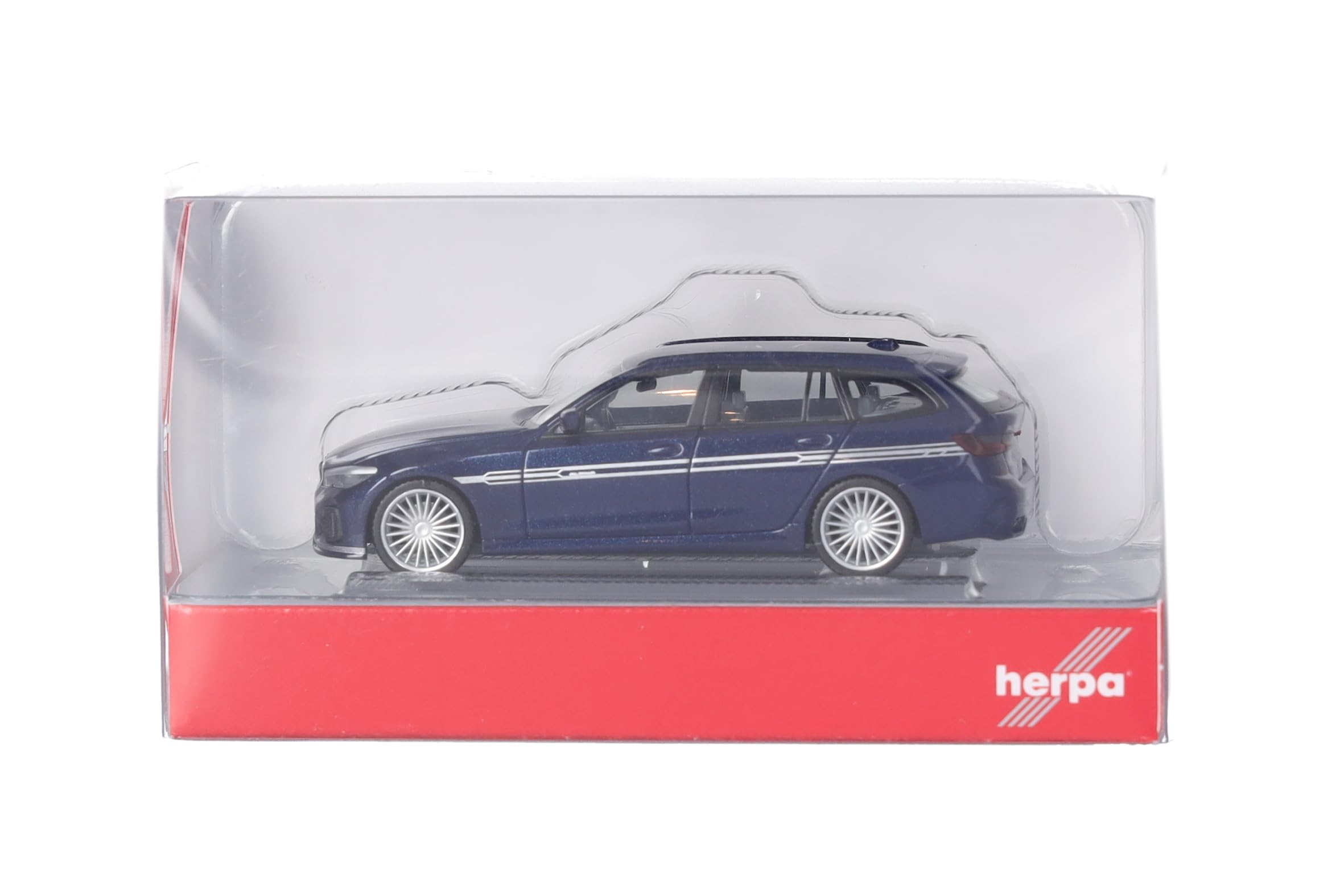 herpa-bmw-alpina-b3-touring-modellauto-blau-1-87-g21 image 5