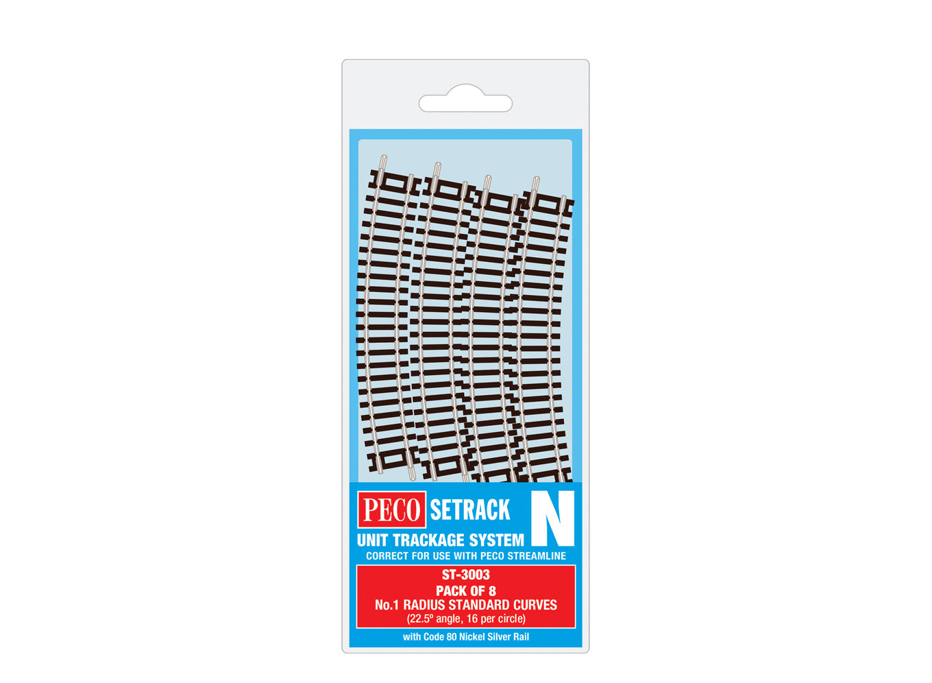 peco-st3003-setrack-n-gleis-bogen-radius-1-8-st-ck image 1