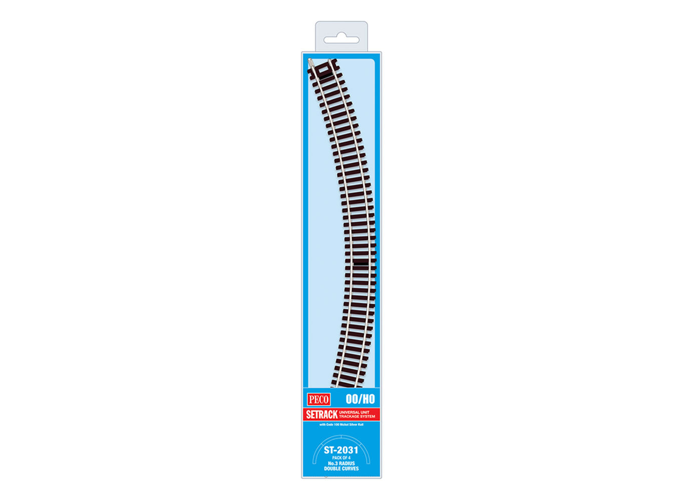 peco-st2031-setrack-doppelbogen-r3-code100-oo-h0-4st image 1