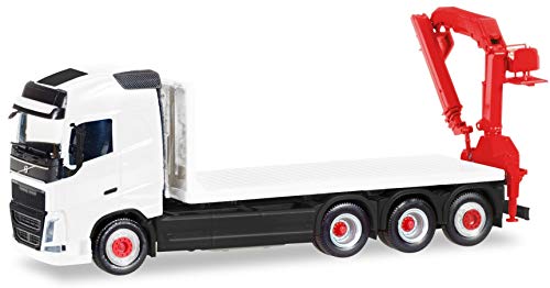 herpa-minikit-volvo-fh-flachbett-lkw-ladekran-1-87-wei image 2