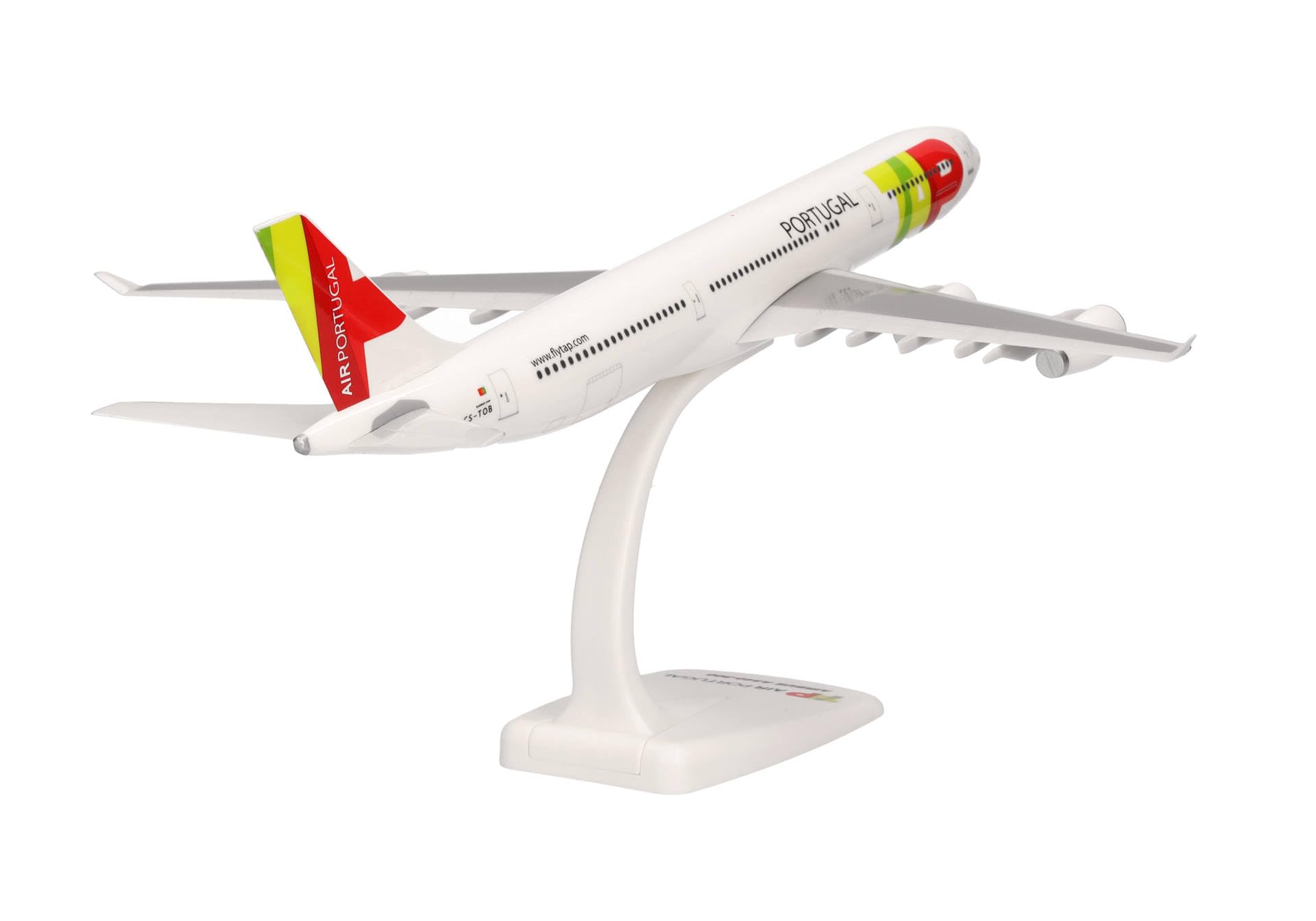herpa-snapfit-tap-a340-300-flugzeugmodell-1-200-cs-tob image 2